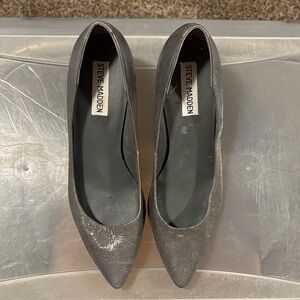 Steve Madden Gray Pointed Toe Heels